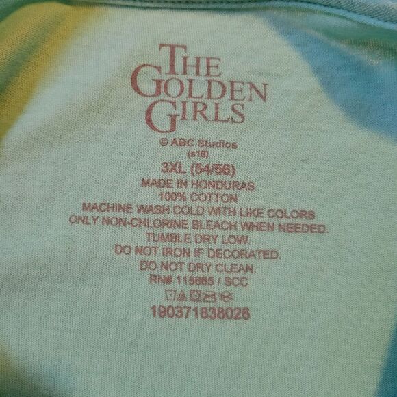 NEW 3X GOLDEN GIRLS SQUAD MINT GREEN TSHIRT TOP NWOT NO TAGS - Picture 4 of 6
